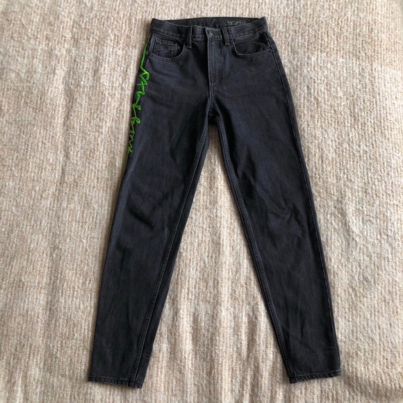 Rag And Bone Dark Wash Straight Leg Tapered Denim Jeans Embroidery 23 RRP$425 - Picture 8 of 13